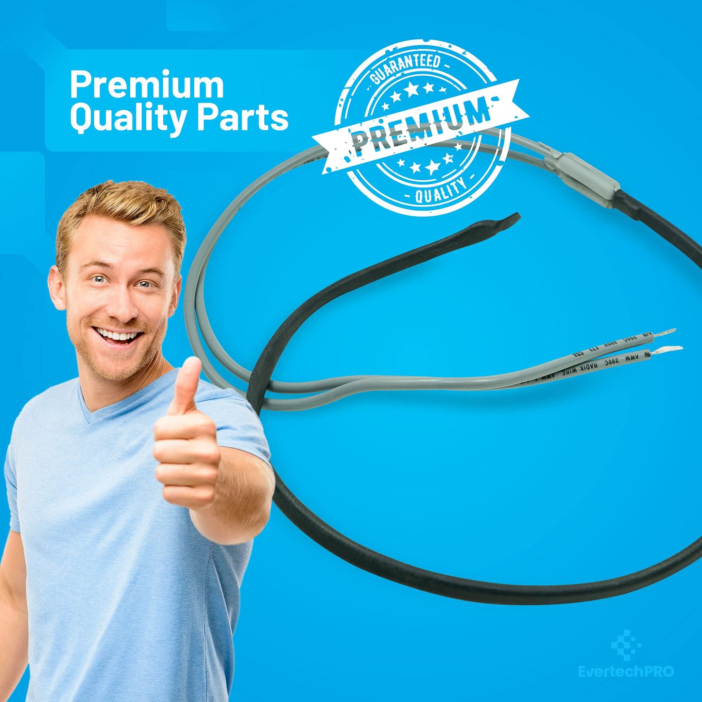 EvertechPRO SH504 Drain Heater Size 21 inch Leads 18 inch Watts 25W Volts 120V