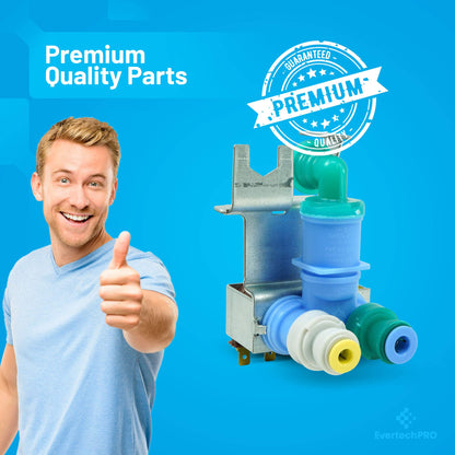 EvertechPRO Refrigerator Water Inlet Valve Replacement for Whirlpool 67005154 67005154 1071263 67003818 8208153
