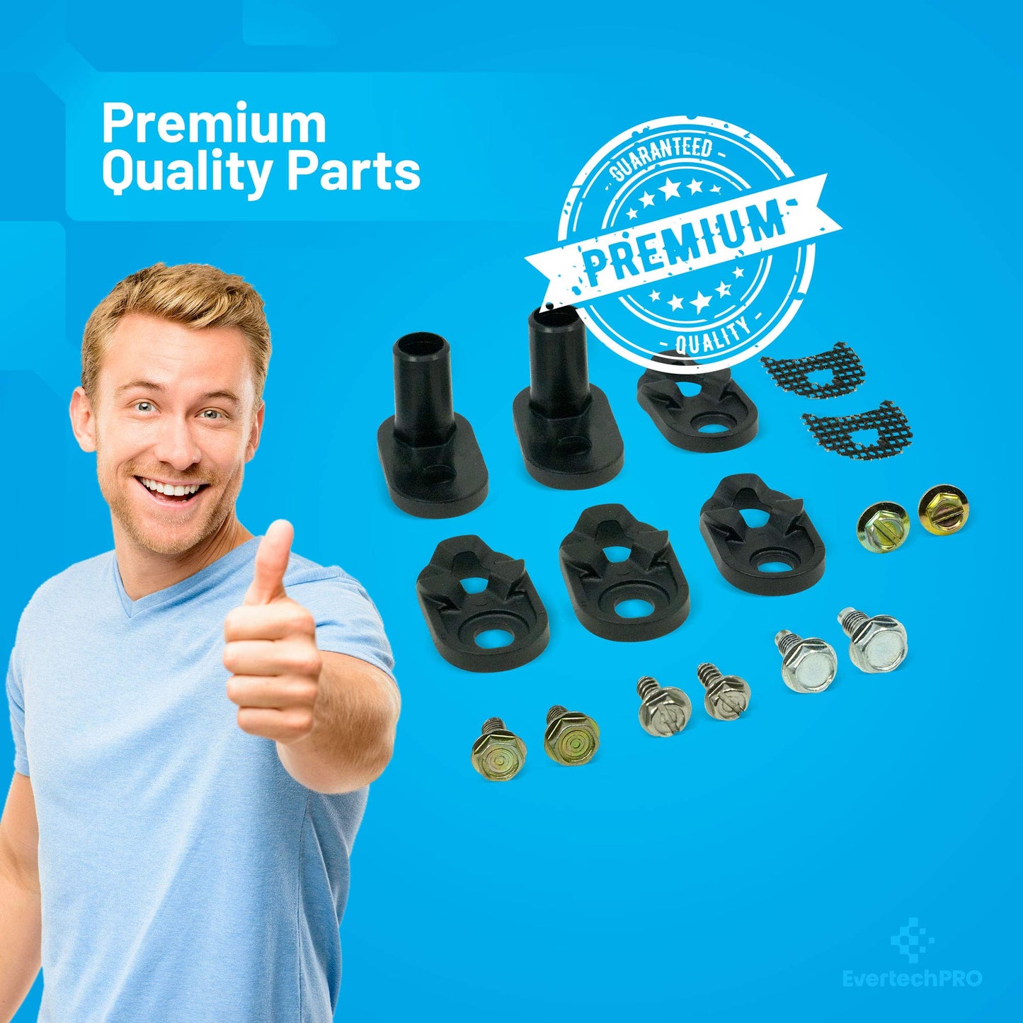 EvertechPRO 4318165 Door Closer Kit Replacement for Whirlpool Refrigerator 2155313 1104788 1115905 2155312