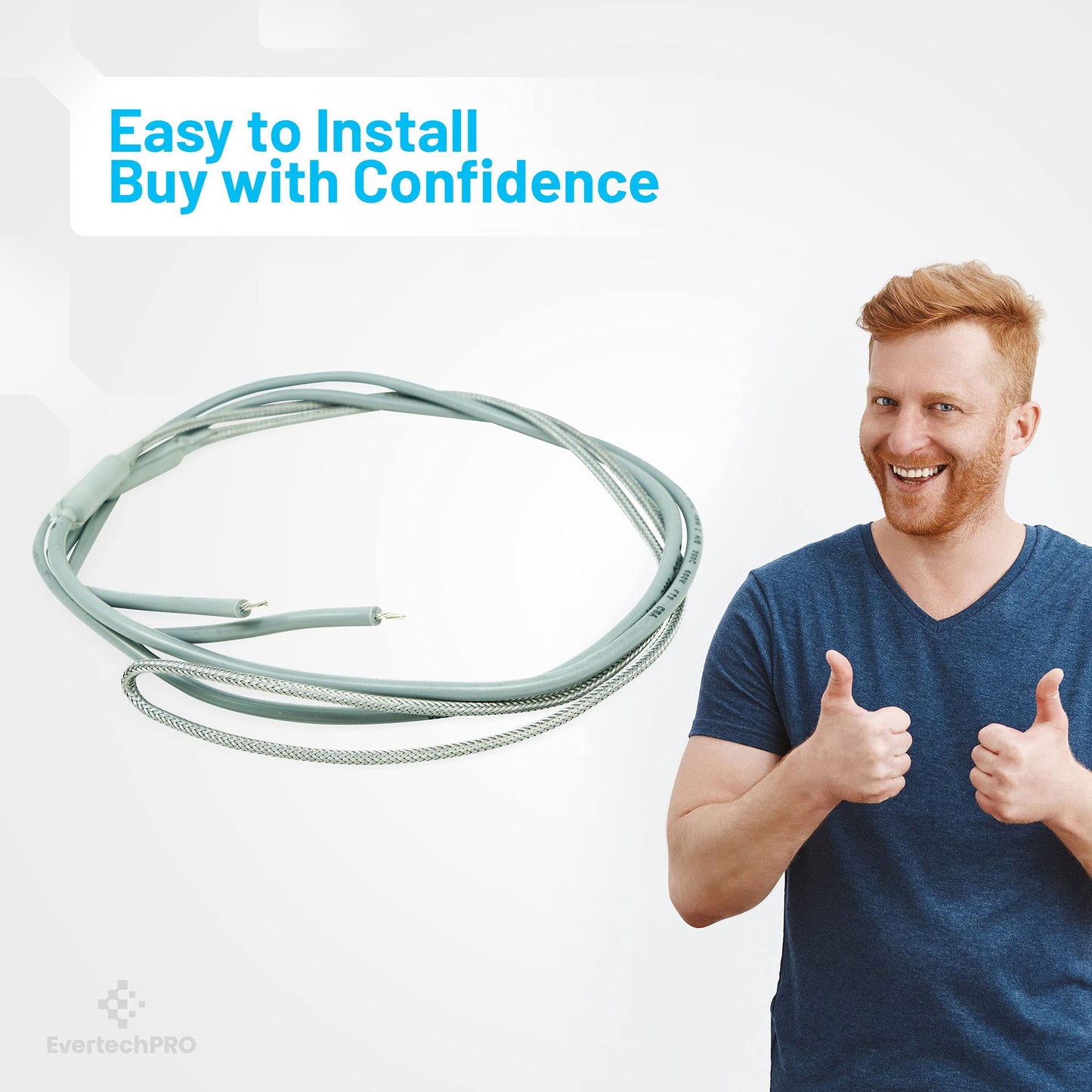 EvertechPRO SH202 Braided Aluminum Heater Size 29 inch Leads 23 inch Watts 45W Volts 115V