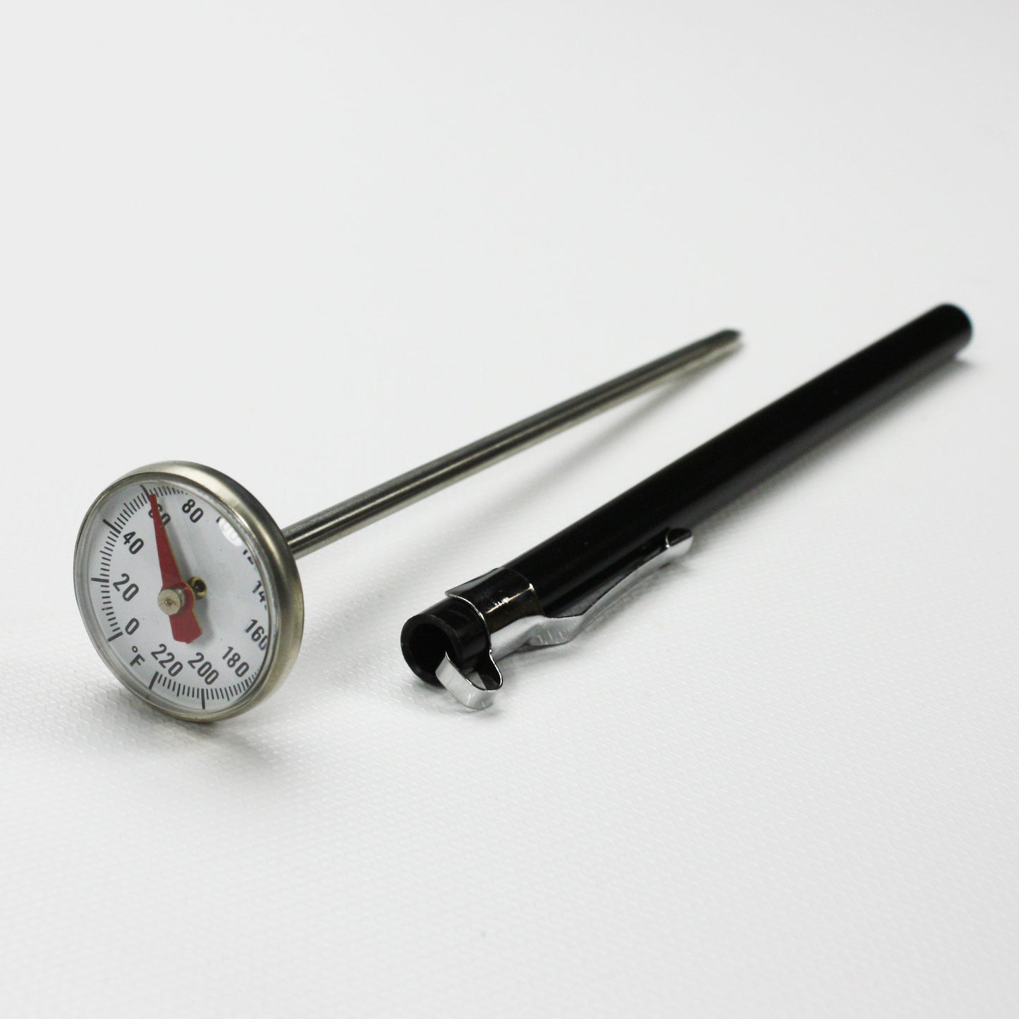 Supco ST01 Stainless Steel Pocket Dial Thermometer, 5" Stem