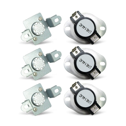 EvertechPRO 279973 Thermal Cut Off Fresh Food Kit Pack of 3 Replacement for Whirlpool Dryer 3391913 3404151 3404152 3977395