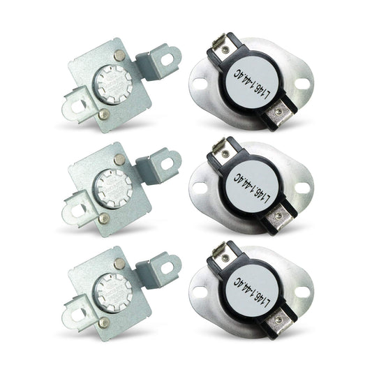 EvertechPRO 279973 Thermal Cut Off Fresh Food Kit Pack of 3 Replacement for Whirlpool Dryer 3391913 3404151 3404152 3977395