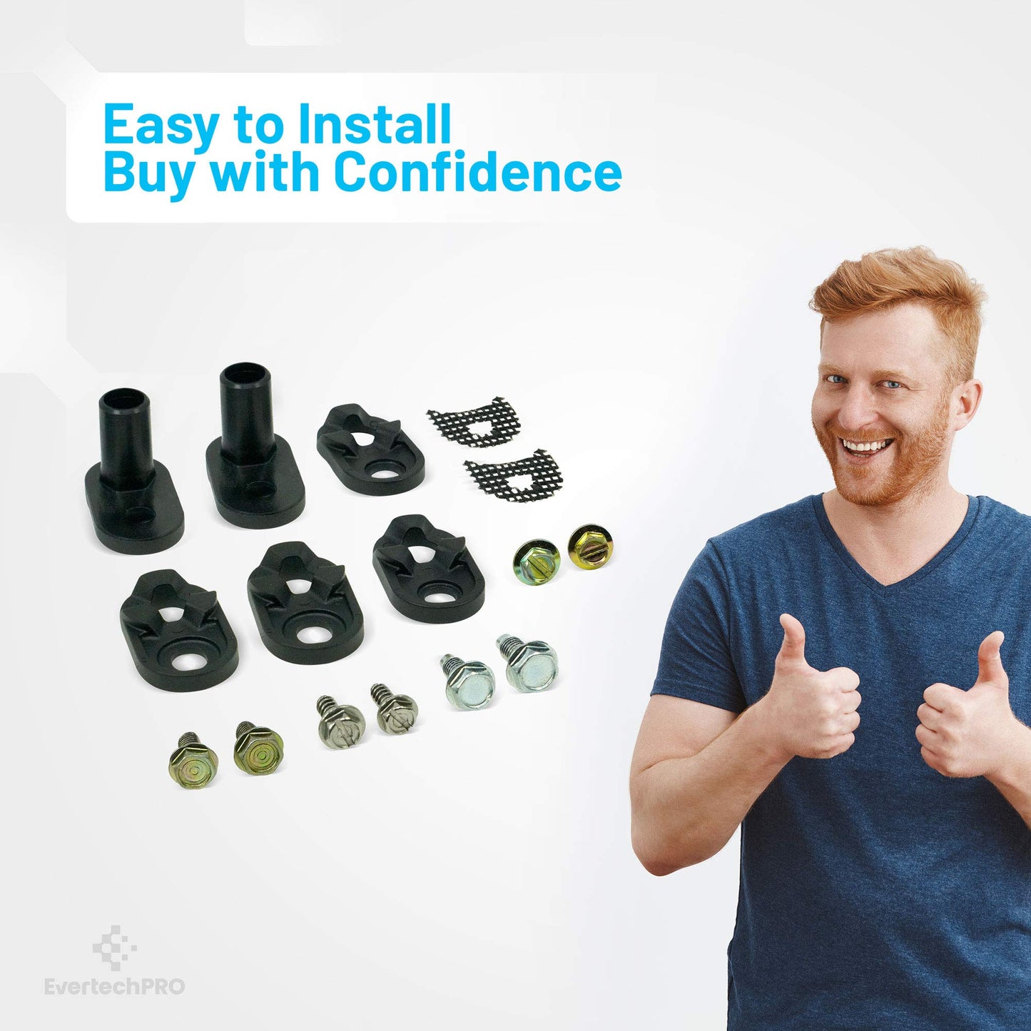 EvertechPRO 4318165 Door Closer Kit Replacement for Whirlpool Refrigerator 2155313 1104788 1115905 2155312