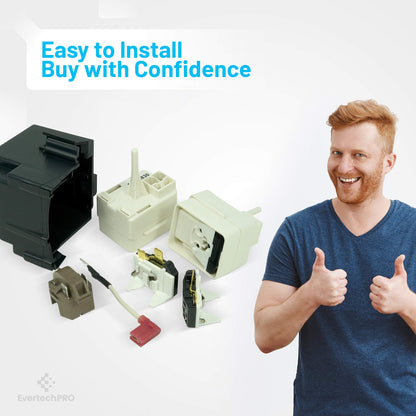 EvertechPRO 8201786 Start-Dev Compressor Replacement for Whirlpool Refrigerator 2188830 8201532 8201531 1177466