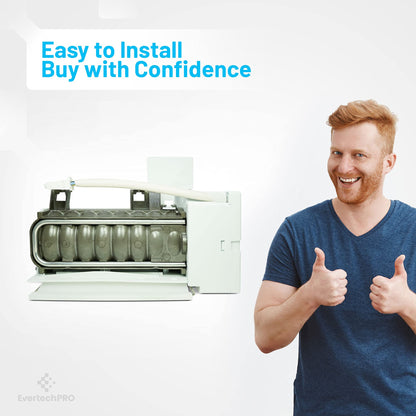 EvertechPRO 5303918344 Icemaker Replacement for Frigidaire Refrigerator 241696501 5304436617 241627701 241680601